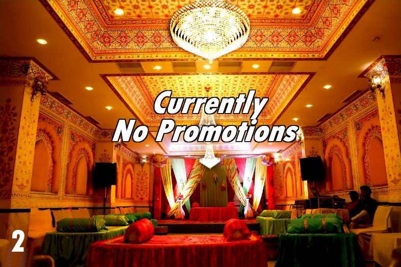 Placeholder banquet hall image, no active promotion currently listed